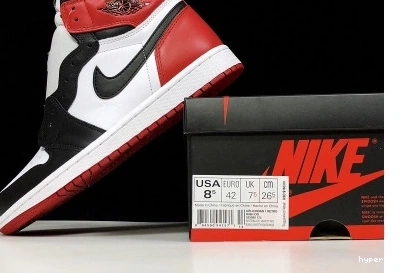 Hyperoad JORDAN  AIR TOE” “BLACK WHITE HIGH MENS OG RED 1 BLACK-VARSITY 0902